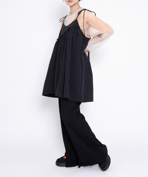 PUNYUS（プニュズ）の「フロントスリットフレアパンツ（その他パンツ・レディース・イエロー/レッド/カーキ/ブラック・1/2/3/4/5）」の13枚目の写真