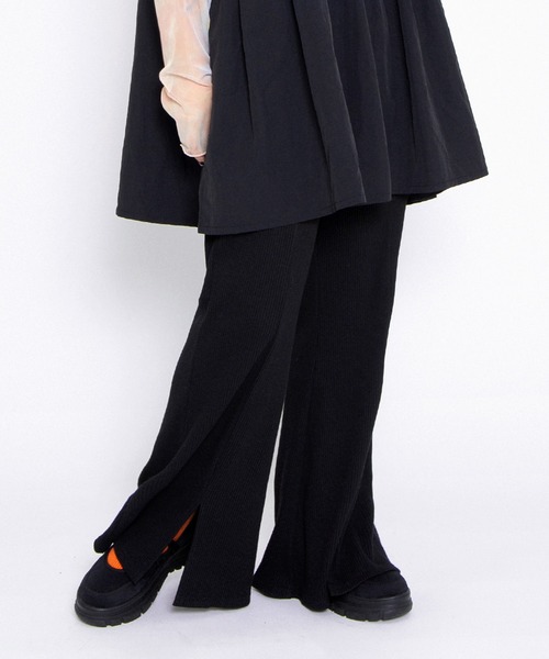 PUNYUS（プニュズ）の「フロントスリットフレアパンツ（その他パンツ・レディース・イエロー/レッド/カーキ/ブラック・1/2/3/4/5）」の18枚目の写真