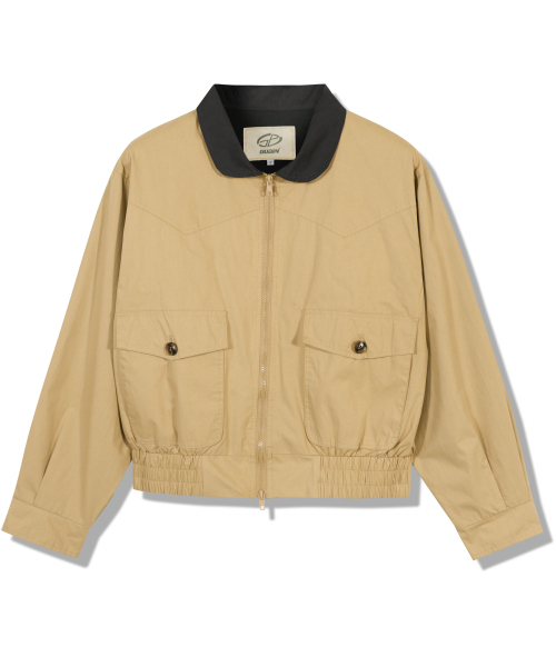 GUBIN(グビン)の「(W) 配色ショートコットンチノジャケット(ナイロンジャケット・レディース・その他・SMALL/MEDIUM)」の2枚目の写真