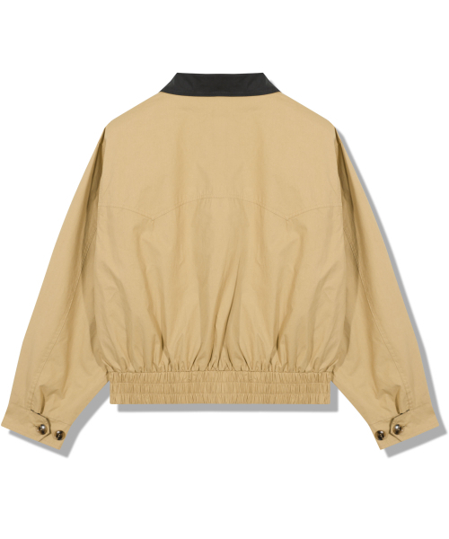 GUBIN(グビン)の「(W) 配色ショートコットンチノジャケット(ナイロンジャケット・レディース・その他・SMALL/MEDIUM)」の3枚目の写真
