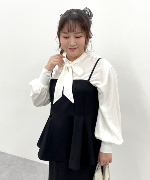 CHIC STYLE(シックスタイル)の「【セットアップ対応】タイトマキシスカート<大きいサイズ有>シックスタイル(スカート・レディース・モカ/ブラック・M/L/LL/3L/4L/5L)」の12枚目の写真