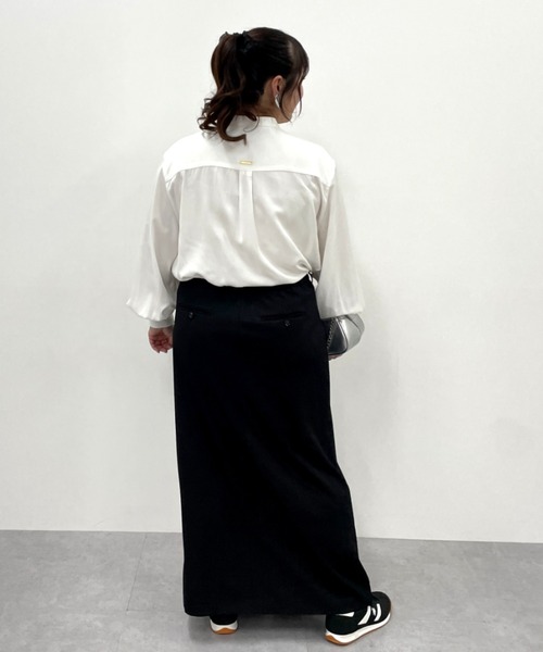 CHIC STYLE(シックスタイル)の「【セットアップ対応】タイトマキシスカート<大きいサイズ有>シックスタイル(スカート・レディース・モカ/ブラック・M/L/LL/3L/4L/5L)」の21枚目の写真