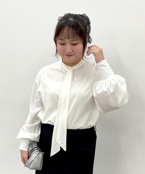 CHIC STYLE(シックスタイル)の「【セットアップ対応】タイトマキシスカート<大きいサイズ有>シックスタイル(スカート・レディース・モカ/ブラック・M/L/LL/3L/4L/5L)」の22枚目の写真