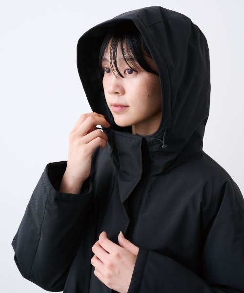 IEDIT ステッチレスでスッキリ着られる こだわりミドル丈ダウン