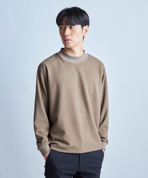 UNION STATION（ユニオンステーション）の「起毛ポンチスエット（スウェット・メンズ・アイボリー/ベージュ/ブラウン/ブラック・LL/L/M）」の4枚目の写真