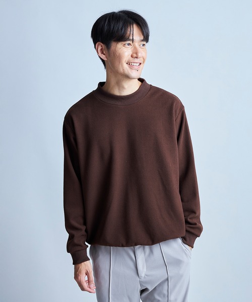 UNION STATION（ユニオンステーション）の「起毛ポンチスエット（スウェット・メンズ・アイボリー/ベージュ/ブラウン/ブラック・LL/L/M）」の3枚目の写真