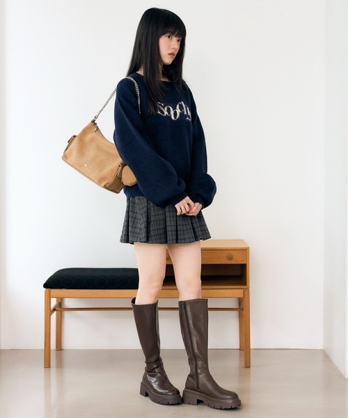 Heather（ヘザー）の「チャーム付きWポケットBAG　613979（ショルダーバッグ・レディース・アイボリー/ブラック/ベージュ/ピンク・ONE SIZE）」の11枚目の写真