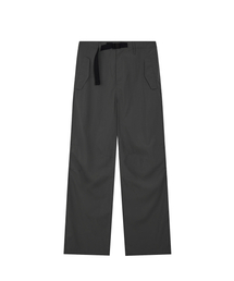NYLON PARACHUTE PANTS - GREY