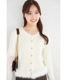 パールボタン」に該当するレディースのニット/セーターファッション