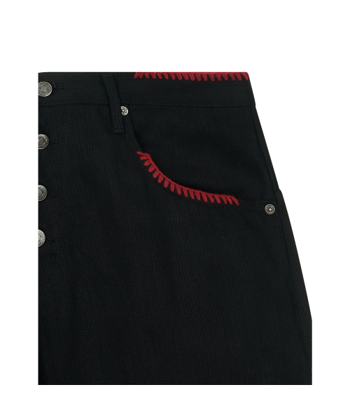 NOSCOULEURS（ノクルールズ）の「UL DENIM PANTS 01 BLACK（デニムパンツ・メンズ・ブラック・1/2）」の3枚目の写真