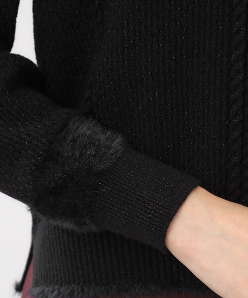 セール】【ほんのりラメ感◎】ケーブル柄ニット（ニット/セーター