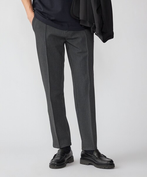 SHIPS(シップス)の「SHIPS: スリム ストレッチ ピンタック スラックス(スラックス・メンズ・ダークグレー/ネイビー/ブラウン・SMALL/MEDIUM/LARGE/X-LARGE)」の2枚目の写真