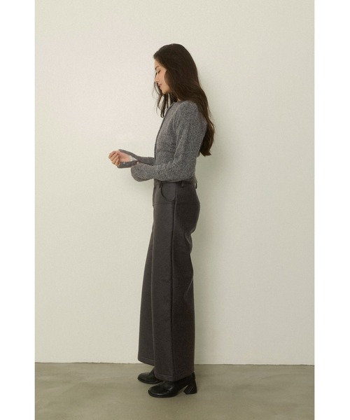 ALEXIA STAM(アリシアスタン)の「Fake Leather Wide Pants /裏起毛 フェイクレザーパンツ(その他パンツ・レディース・ブラウン/ブラック・S/M)」の17枚目の写真