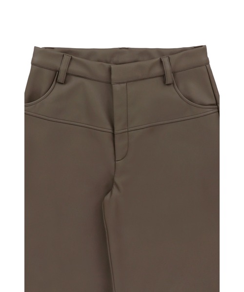 ALEXIA STAM(アリシアスタン)の「Fake Leather Wide Pants /裏起毛 フェイクレザーパンツ(その他パンツ・レディース・ブラウン/ブラック・S/M)」の12枚目の写真