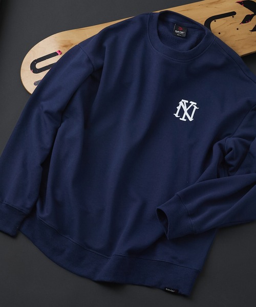 定価3.8万円　Sea New York Andes 刺繍スウェット セール】【SAVIER：サビアー】NY ロゴ刺繍 ルーズスウェット