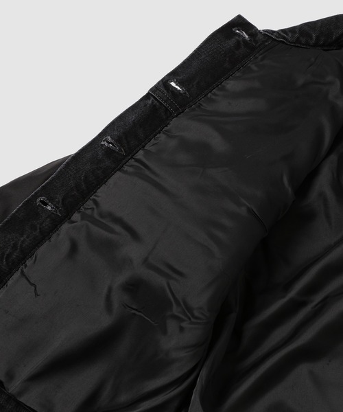 GANNI（ガニー）の「Rigid Denim Mix Jacket（デニムジャケット・レディース・ブラック系その他・36/38）」の3枚目の写真