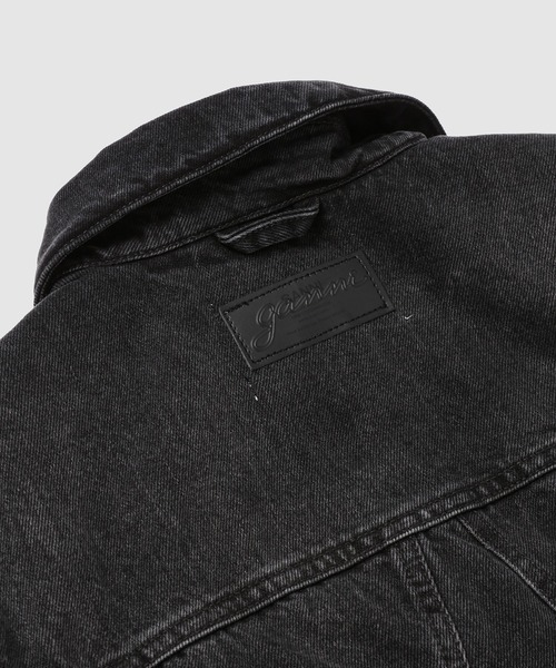 GANNI（ガニー）の「Rigid Denim Mix Jacket（デニムジャケット・レディース・ブラック系その他・36/38）」の4枚目の写真