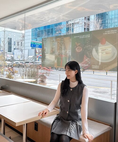SELITIO(セレティオ)の「レディース クラシック ベスト スカート セットアップ(ベスト・レディース・グレー・SMALL/MEDIUM/LARGE)」の8枚目の写真