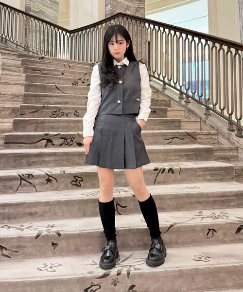 SELITIO(セレティオ)の「レディース クラシック ベスト スカート セットアップ(ベスト・レディース・グレー・SMALL/MEDIUM/LARGE)」の9枚目の写真