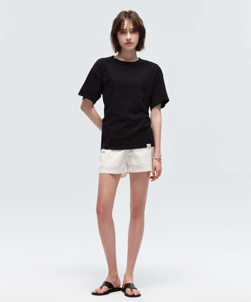 CITYBREEZE(シティブリーズ)の「スラブルーズフィット半袖Tシャツ_BLACK(Tシャツ/カットソー・レディース・ブラック・FREE)」の4枚目の写真