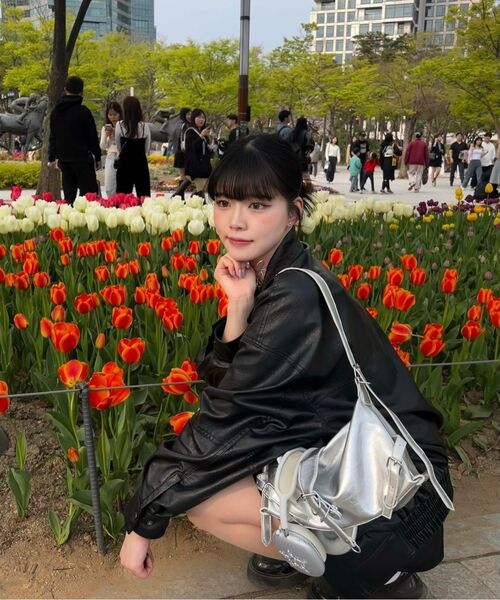 LADY VOLUME(レディーボリューム)の「9193 ウォッシングレザージャケット (ブラック)(ライダースジャケット・レディース・その他・FREE)」の10枚目の写真