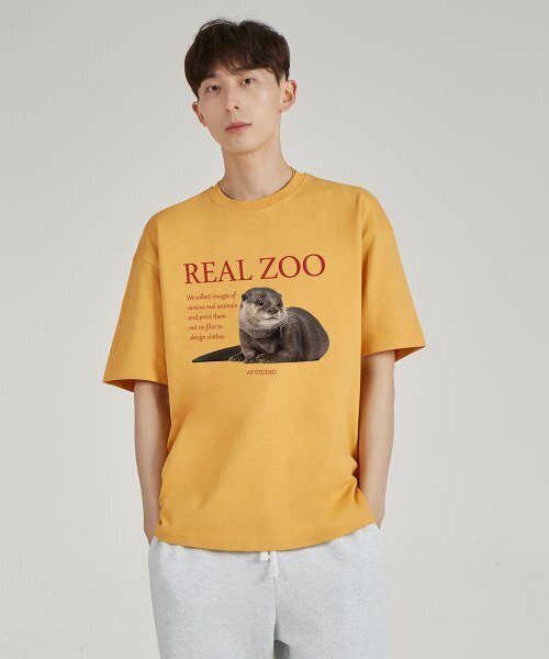 ASTRAL PROJECTION(アストラルプロジェクション)の「リアルジュ オッター ラウンドネック 15番手 コットン 半袖Tシャツ_チェダー(Tシャツ/カットソー・メンズ・その他・LARGE/X-LARGE)」の1枚目の写真