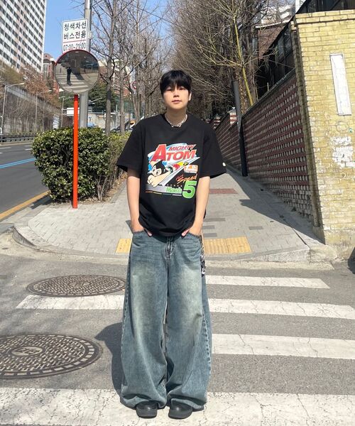MAINBOOTH（メインブース）の「[アトム] スピードTシャツ(ブラック)（Tシャツ/カットソー・レディース・その他・2/3）」の4枚目の写真
