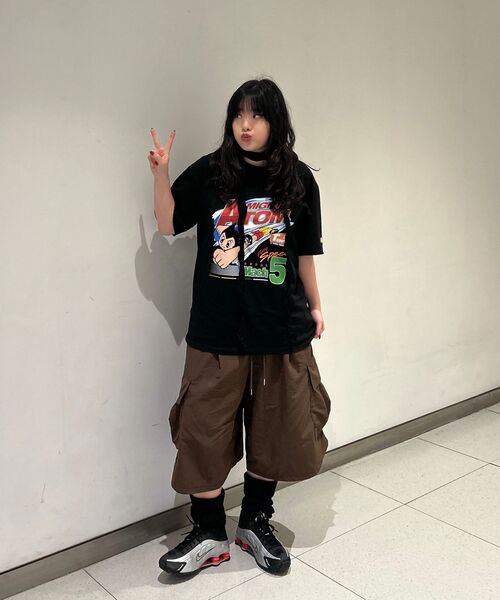MAINBOOTH（メインブース）の「[アトム] スピードTシャツ(ブラック)（Tシャツ/カットソー・レディース・その他・2/3）」の3枚目の写真