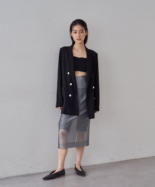 SHENERY（シーナリー）の「4WAYダブルレイヤードスカート（スカート・レディース・グレー/ベージュ・38/36）」の18枚目の写真