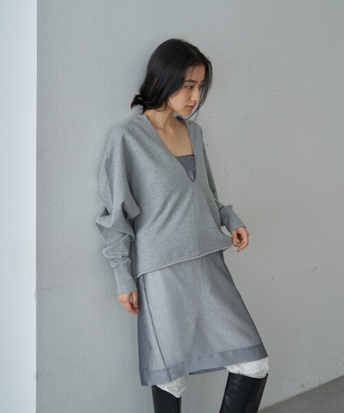 SHENERY（シーナリー）の「4WAYダブルレイヤードスカート（スカート・レディース・グレー/ベージュ・38/36）」の21枚目の写真