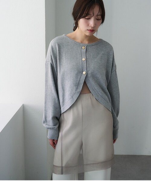 SHENERY（シーナリー）の「4WAYダブルレイヤードスカート（スカート・レディース・グレー/ベージュ・38/36）」の12枚目の写真