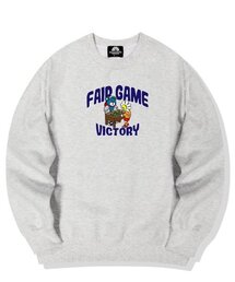 フェアゲームフレンズグラフィッククルーネック - ホワイト