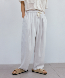ENDOOR（エンドア）の「Pleats linen deep tuck pants (silver gray)（その他パンツ）」