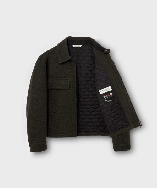 NONBLANK(ノンブランク)の「ヘアリーウールブレンドジャケット_GREY(その他アウター・メンズ・チャコール・X-LARGE/MEDIUM/LARGE)」の2枚目の写真