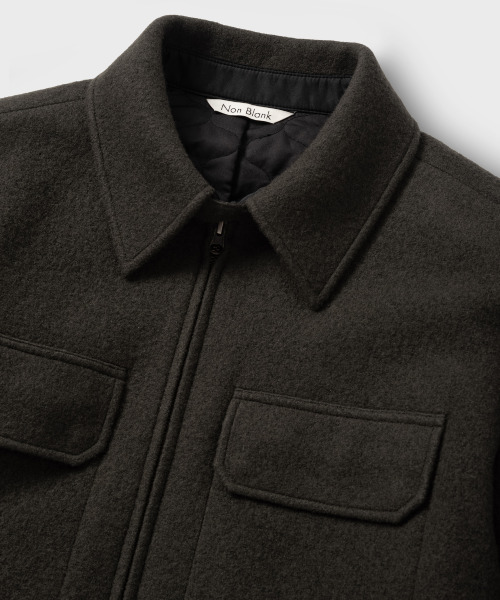 NONBLANK(ノンブランク)の「ヘアリーウールブレンドジャケット_GREY(その他アウター・メンズ・チャコール・X-LARGE/MEDIUM/LARGE)」の5枚目の写真