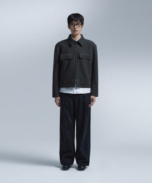 NONBLANK(ノンブランク)の「ヘアリーウールブレンドジャケット_GREY(その他アウター・メンズ・チャコール・X-LARGE/MEDIUM/LARGE)」の15枚目の写真
