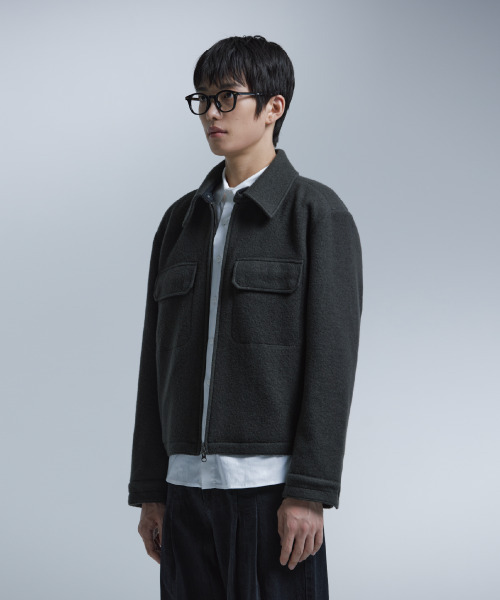 NONBLANK(ノンブランク)の「ヘアリーウールブレンドジャケット_GREY(その他アウター・メンズ・チャコール・X-LARGE/MEDIUM/LARGE)」の18枚目の写真