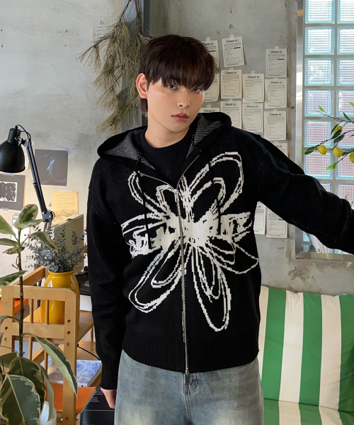 BLOND9(ブロンドナイン)の「フラワージャカードニットフードジップアップ(パーカー・レディース・その他・LARGE/MEDIUM/SMALL/X-LARGE/X-SMALL)」の16枚目の写真