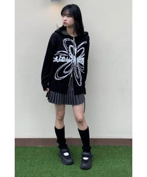 BLOND9(ブロンドナイン)の「フラワージャカードニットフードジップアップ(パーカー・レディース・その他・LARGE/MEDIUM/SMALL/X-LARGE/X-SMALL)」の22枚目の写真