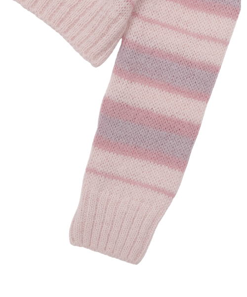 SUNDAY FRUIT MARKET（サンデーフルーツマーケット）の「STRIPE SUN KNIT CREW PINK（ニット/セーター・メンズ・その他・MEDIUM/LARGE）」の4枚目の写真