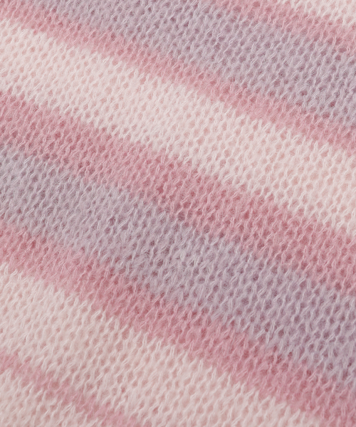 SUNDAY FRUIT MARKET（サンデーフルーツマーケット）の「STRIPE SUN KNIT CREW PINK（ニット/セーター・メンズ・その他・MEDIUM/LARGE）」の5枚目の写真
