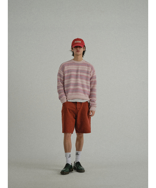 SUNDAY FRUIT MARKET（サンデーフルーツマーケット）の「STRIPE SUN KNIT CREW PINK（ニット/セーター・メンズ・その他・MEDIUM/LARGE）」の9枚目の写真