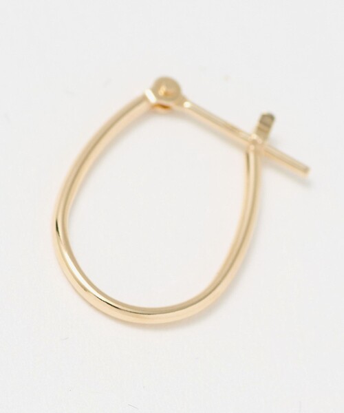 BEAUTY&YOUTH UNITED ARROWS（ビューティーアンドユースユナイテッドアローズ）の「K10 パイプ オーバル フープピアス（ピアス（両耳用）・レディース・ゴールド・FREE）」の5枚目の写真