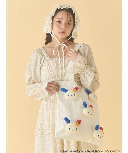 merry jenny（メリージェニー）の「もこもこウサハナトート（トートバッグ・レディース・クリーム・FREE）」の3枚目の写真