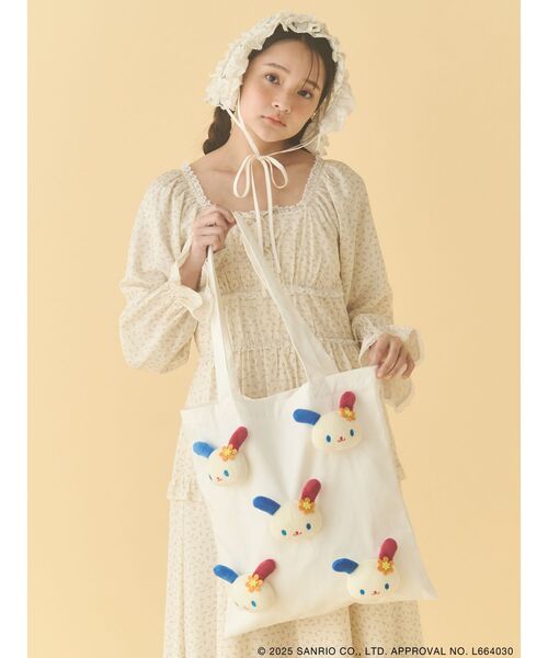 merry jenny(メリージェニー)の「もこもこウサハナトート(トートバッグ・レディース・クリーム・FREE)」の15枚目の写真