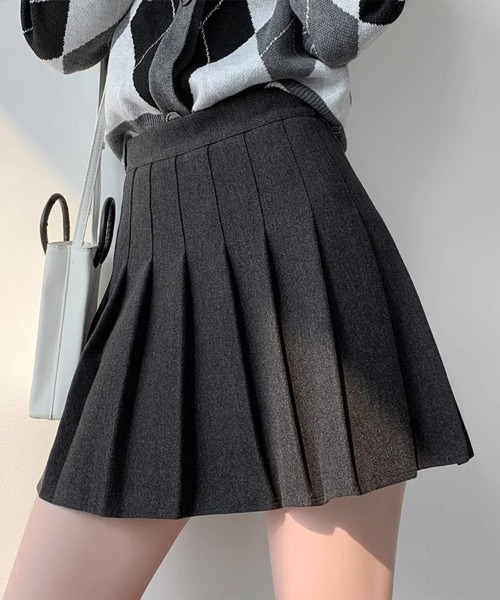 Flugge(フラッジー)の「プリーツミニスカート(スカート・レディース・グレー/ブラック/ブラウン・LARGE/MEDIUM)」の2枚目の写真
