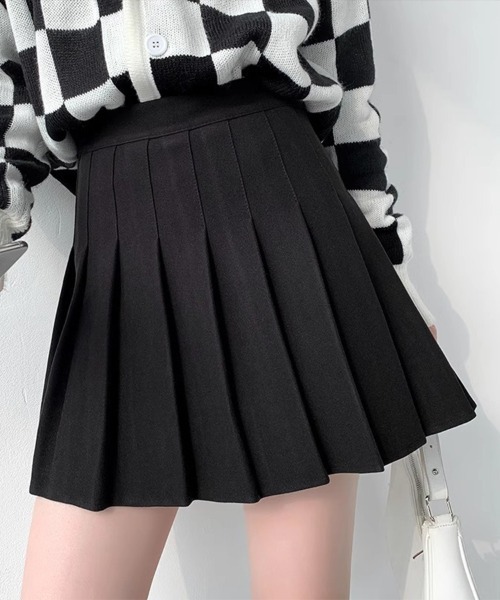 Flugge(フラッジー)の「プリーツミニスカート(スカート・レディース・グレー/ブラック/ブラウン・LARGE/MEDIUM)」の1枚目の写真