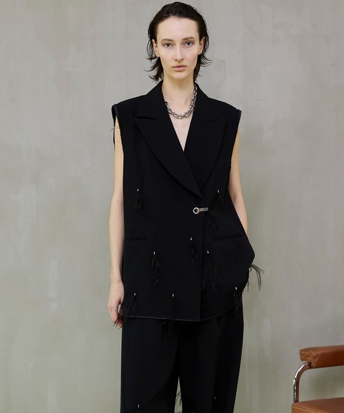 MAISON SPECIAL メゾンスペシャル フェザー　オーバージレ　ベスト Feather Over-Gilet/フェザーオーバージレ（ベスト）｜MAISON SPECIAL