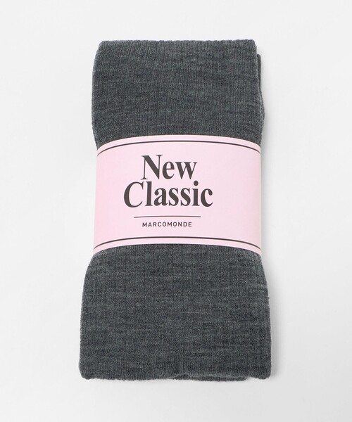 MARCOMONDE（マルコモンド）の「＜MARCOMONDE＞ウール ワイドリブ タイツ（タイツ/ストッキング・レディース・グレー系/ダークブラウン・FREE）」の2枚目の写真