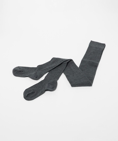 MARCOMONDE（マルコモンド）の「＜MARCOMONDE＞ウール ワイドリブ タイツ（タイツ/ストッキング・レディース・グレー系/ダークブラウン・FREE）」の3枚目の写真